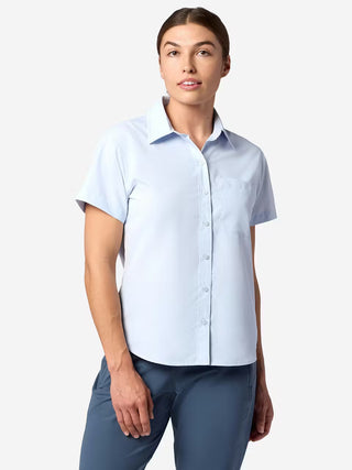 Wm's AirExchange UPF 40 Novelty Short-Sleeve Collared Shirt - Marmot