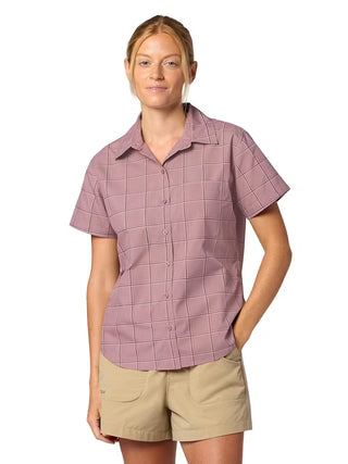 Wm's AirExchange UPF 40 Novelty Short-Sleeve Collared Shirt - Marmot