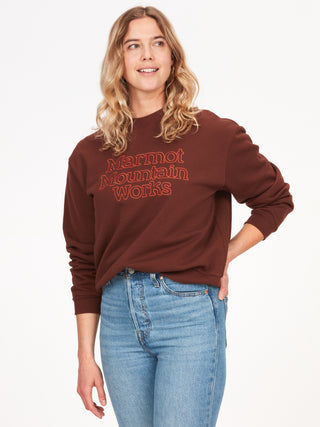 Wm's Marmot Mountain Works Boxy Crewneck Sweatshirt