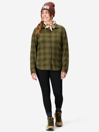 Wm's Alpine Haven Knit Flannel LS